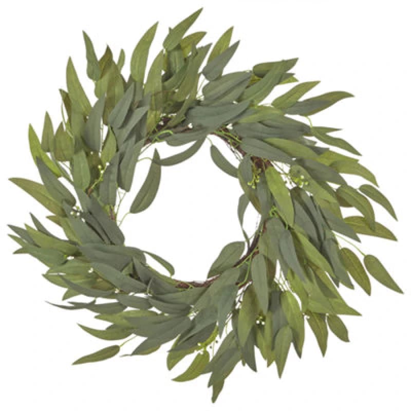 Image of Beliani Decorative Wreath Gamrun 70 Cm Green