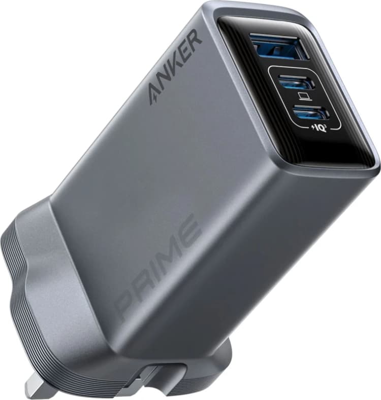 Image of Anker Prime 100 Watt USB-C and USB-A Power Adapter - Silver