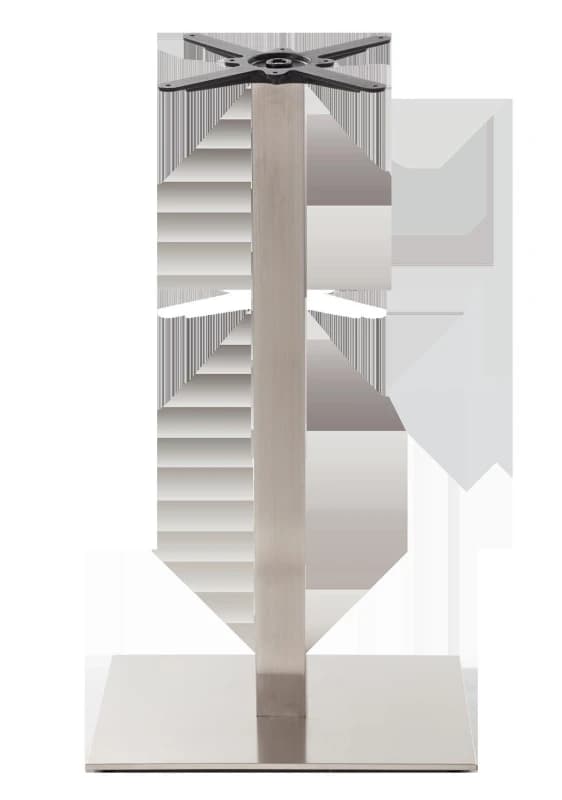 Image of netfurniture Rectangular s/steel table base - Single 1050 mm Silver unisex