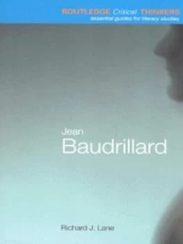 Image of Jean Baudrillard by Richard J. Lane Paperback