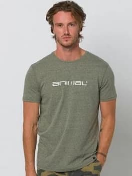 Image of Animal Marrly Graphic Short Sleeve T-Shirt - Olive, Olive Size M Men