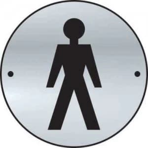 Image of GentlemenGraphicDoorDiscSatin Anod.Alum.