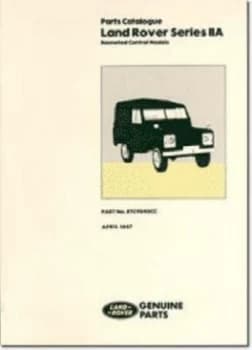Image of Parts Catalogue Land Rover Series IIA by Brooklands Books Ltd