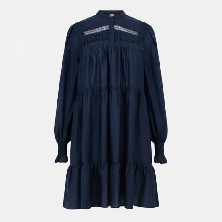 Image of Boss Womens C Dabaca Mini Dress Dark Blue female 4 (XXS)