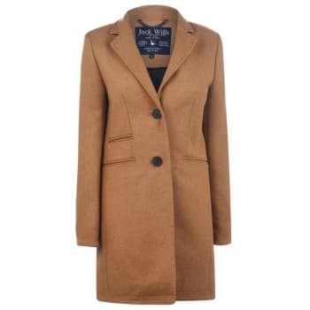 Image of Jack Wills Pimlico Crombie Coat With Wool - Camel