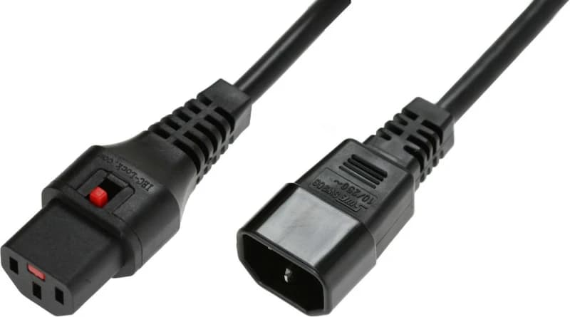Image of Scolm 2M C14-C13 Lck Bk PVC 1.0MM