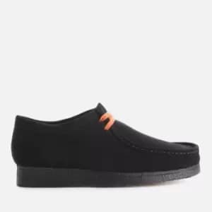 Image of Clarks Originals Mens Suede Wallabee Shoes - Black - UK 8