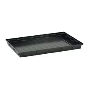 Image of Bac d'etagere L980xl600xH85mm polyethylene noir sans caillebotis 30 l CEMO