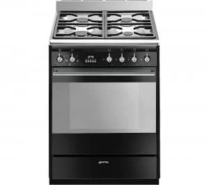 Image of SUK61MBL9 60cm Dual Fuel Cooker - Black & Stainless Steel