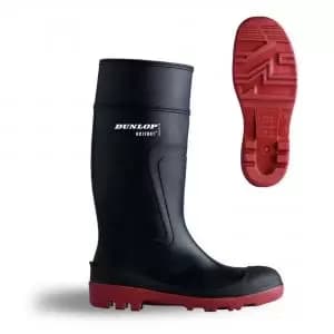 Image of Dunlop Warwick Full Safety Wellington Black 07 D886407