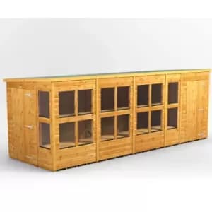 Image of 18x6 Power Pent Potting Shed Combi Building including 4ft Side Store