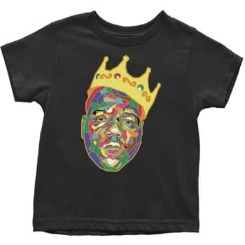 Image of Biggie Smalls - Crown Kids 12 Months T-Shirt - Black