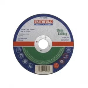 Image of Faithfull FAI1003S Stone Cut Off Disc 100 x 3.2 x 16mm