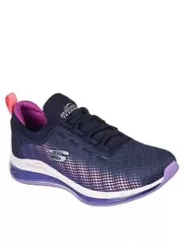 Image of Skechers Skech-air Element 2.0 Vivid Blush Trainers, Navy, Size 3, Women