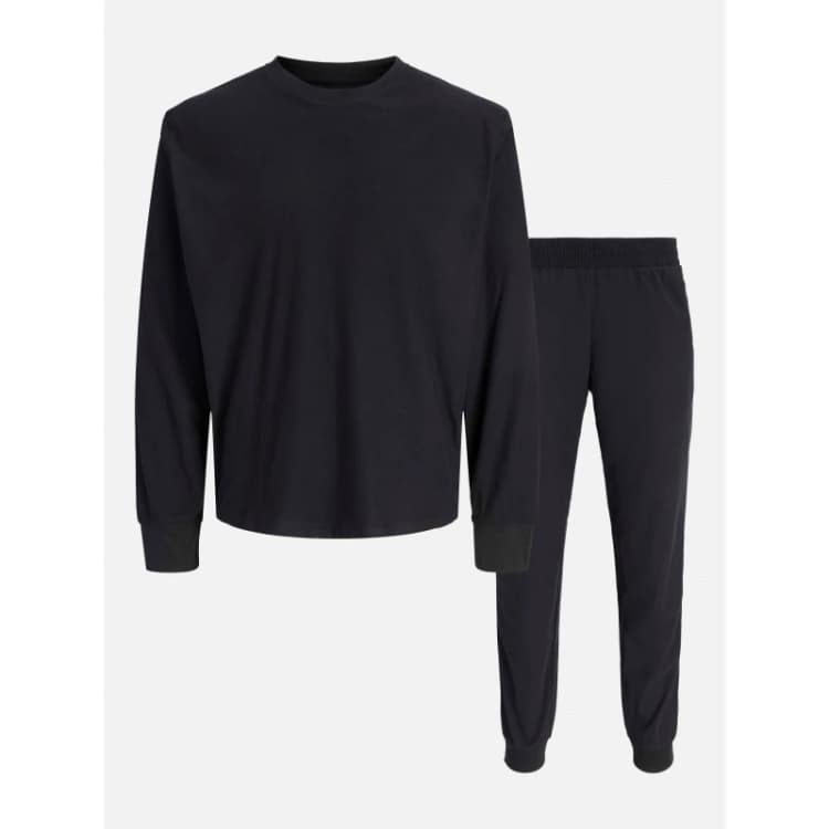 Image of Jack and Jones Solid Lounge Set Mens Black male S
