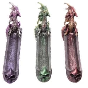 Image of Dark Legends Dragon Incense Ashcatcher Boat (1 Random Supplied)