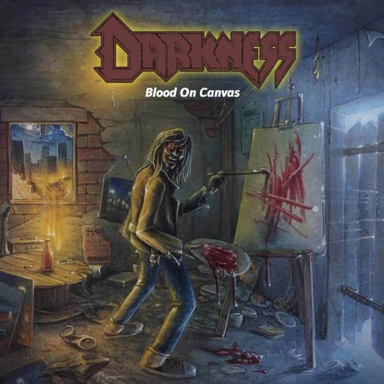 Image of Darkness Blood on canvas CD multicolor Onesize Unisex