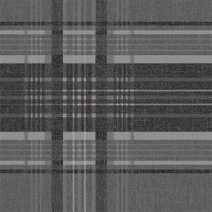 Image of Superfresco Rhea Plaid Wallpaper Charcoal Paper