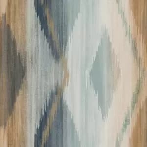 Image of Next Abstract Ikat Orange Wallpaper