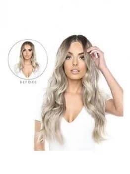 Image of Beauty Works Double Hair Set Clip-In Extensions - New Root Blend Colour Collection 18" 100% Remy Hair - 180 Grams