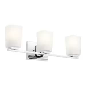 Image of Kichler Roehm Bathroom Wall Lamp Polished Chrome, IP44