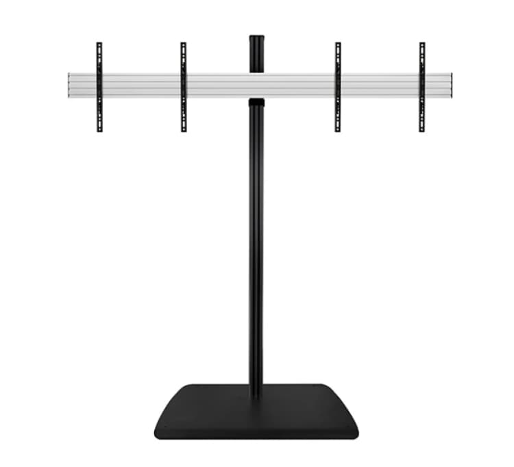 Image of B-Tech SYSTEM X - Universal Twin Screen VC Stand (VESA 600 x 400) - 1.