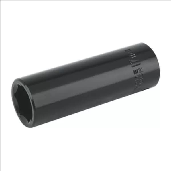 Image of Genuine SEALEY IS1217D Impact Socket 17mm Deep 1/2Sq Drive