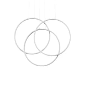 Image of Frame LED Decorative Integrated Pendant Light White, 3000K