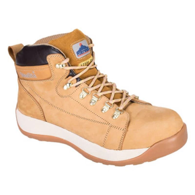 Image of Portwest Steelite SB HRO Mid Cut Nubuck Safety Boots FW31HOR45 Colour: Honey