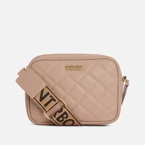 Image of Barbour International Sloane Diamond Quilted Faux Leather Cross Body Bag