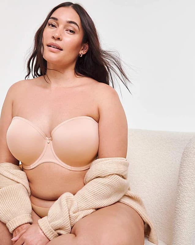 Image of Elomi Elomi Smooth Strapless Sahara Bra Sahara Female 38FF GK76510