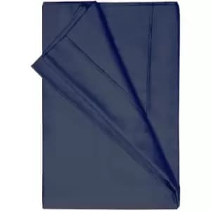 Image of Belledorm - 200 Thread Count Egyptian Cotton Flat Sheet (Single) (Navy) - Navy