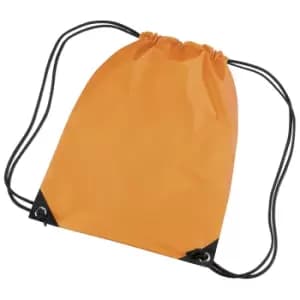 Image of Bagbase Premium Gymsac Water Resistant Bag (11 Litres) (Pack Of 2) (One Size) (Fluoresent Orange)