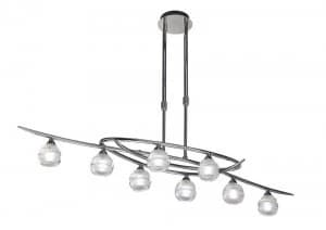 Image of Telescopic 8 Light G9 ECO Line, Polished Chrome