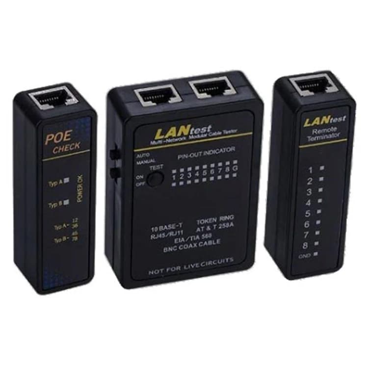 Image of FDL NETWORK CABLE TESTER WITH REMOTE AND PoE MODULE