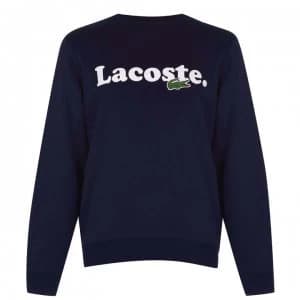 Image of Lacoste Lacoste Script Crew Sweatshirt - Navy 166