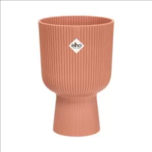 Image of Elho Vibes Fold 14cm Coupe Plastic Indoor Plant Pot - Delicate Pink