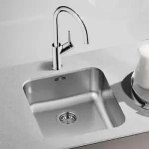 Image of Single Bowl Undermount Chrome Stainless Steel Kitchen Sink - Supra 450-U
