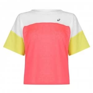 Image of Asics Style Top Ladies - Pink/White