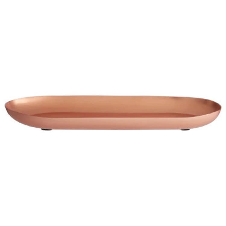 Image of Premier Housewares Madison Shine Copper Finish Tray Gold
