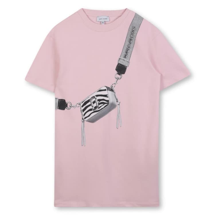 Image of Marc Jacobs Kids Snapshot T-Shirt Dress Pink female 10Y
