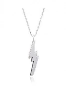 Image of Rachel Jackson London Sterling Silver Lightning Bolt Pendant Necklace