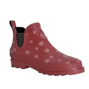 Image of Regatta Lady Harper Cosy Lined Ankle Wellington - Cabernet Dot