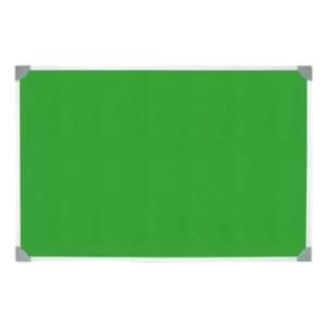 Image of 5 Star Green Felt Noticeboard 1200x900mm Aluminium Frame