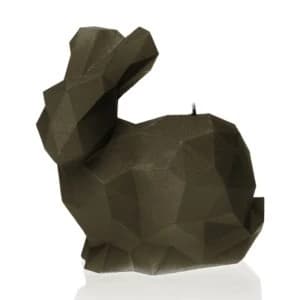 Image of Beige Large Rabbit Candle