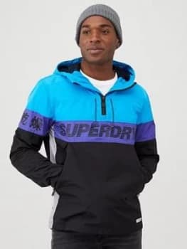 Image of Superdry Ryley Overhead Jacket - Electric Blue, Electric Blue, Size 2XL, Men