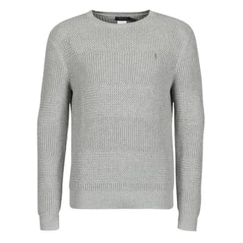 Image of Polo Ralph Lauren PULL COL ROND EN COTON TEXTURE LOGO PONY PLAYER mens Sweater in Grey - Sizes EU S,EU M,EU L,EU XL,EU XS