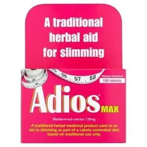 Image of Adios Max Fucus Dry Extract 120mg x100