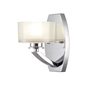 Image of Hinkley Meridian Wall Lamp Polished Chrome, IP44