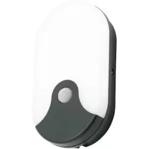 Image of Coast Turus 15W LED Oval Bulkhead With PIR Sensor Black